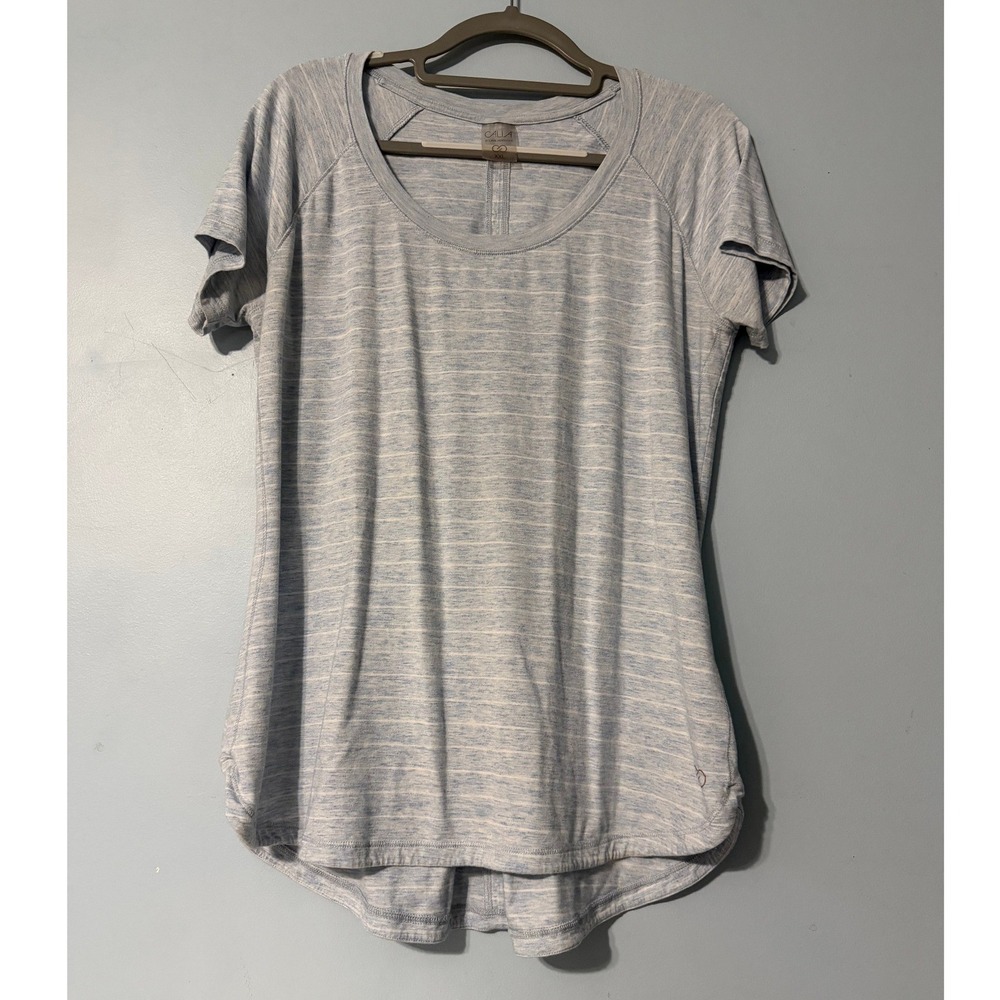 CALIA by Carrie Underwood XXL Space Dye Short Sleeve Active Top Blue 2435